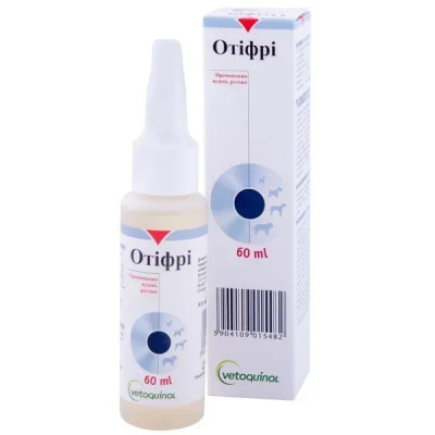 Otifree (Отифри) краплі (лосьон) для чищення вух собак та котів