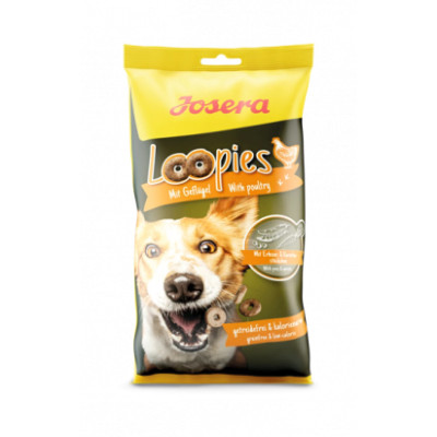 Ласощі для собак Josera Loopies Лупіс  з птахом