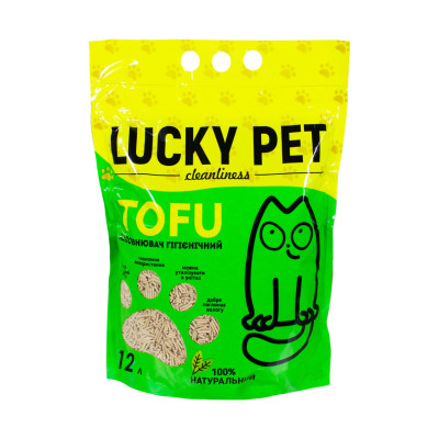 Наповнювач Lucky Pet з тофу для котячого туалету, гіпоалергений