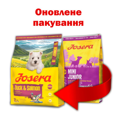 Сухий корм для собак JOSERA Mini Junior Duck & Salmon