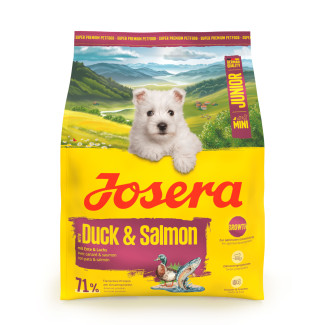 Сухий корм для собак JOSERA Mini Junior Duck & Salmon, 900 г