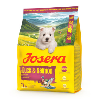 Сухий корм для собак JOSERA Mini Junior Duck & Salmon, 900 г