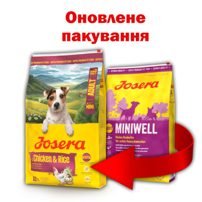 Сухий корм для собак JOSERA Mini Adult with Chicken & Rice