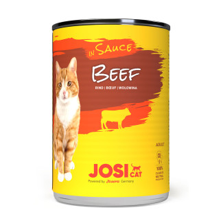 Вологий корм JosiCat Beef in Sauce для кішок з яловичиною, 415 г