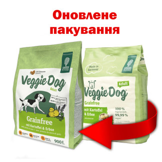 Сухий корм для собак Green Petfood with Potato & Pea, 900 г