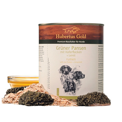 Консерва для собак Hubertus Gold Geflügel Reis, рубець з пластівцями з лляною олією