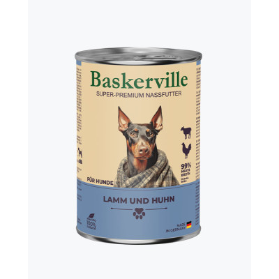 Консерва для собак Baskerville з ягням і півнем