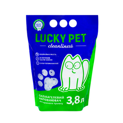 Наповнювач силікагелевий  Lucky Pet  для котячого туалету