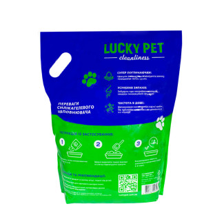 Наповнювач силікагелевий  Lucky Pet  для котячого туалету, 7.6 л