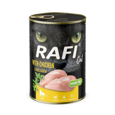 Вологий корм для дорослих котів Dolina Noteci RAFI cat з куркою