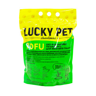 Наповнювач Lucky Pet з тофу для котячого туалету з ароматом полуниці, 6 л