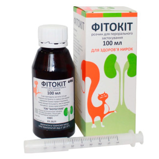 BioTestLab Фітокіт розчин для здоров'я нирок собак та кішок, 100 мл