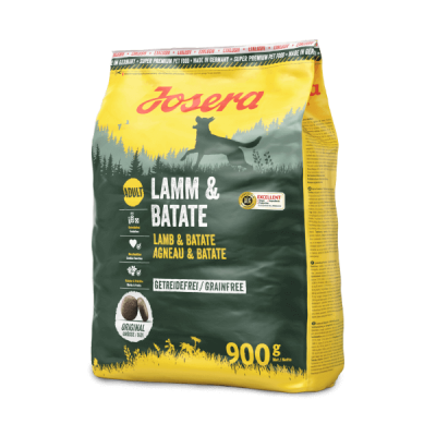 Сухий беззерновий корм для дорослих собак Josera Lamm Batate з ягням і бататом
