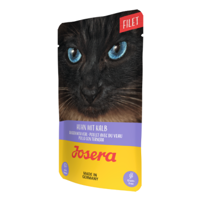Вологий корм для котів Josera філе курки з телятиною