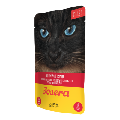 Вологий корм для котів Josera філе курки з яловиччиною