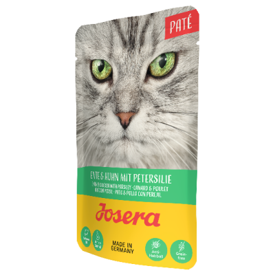 Вологий корм для котів Josera паштет качка та курка з петрушкою